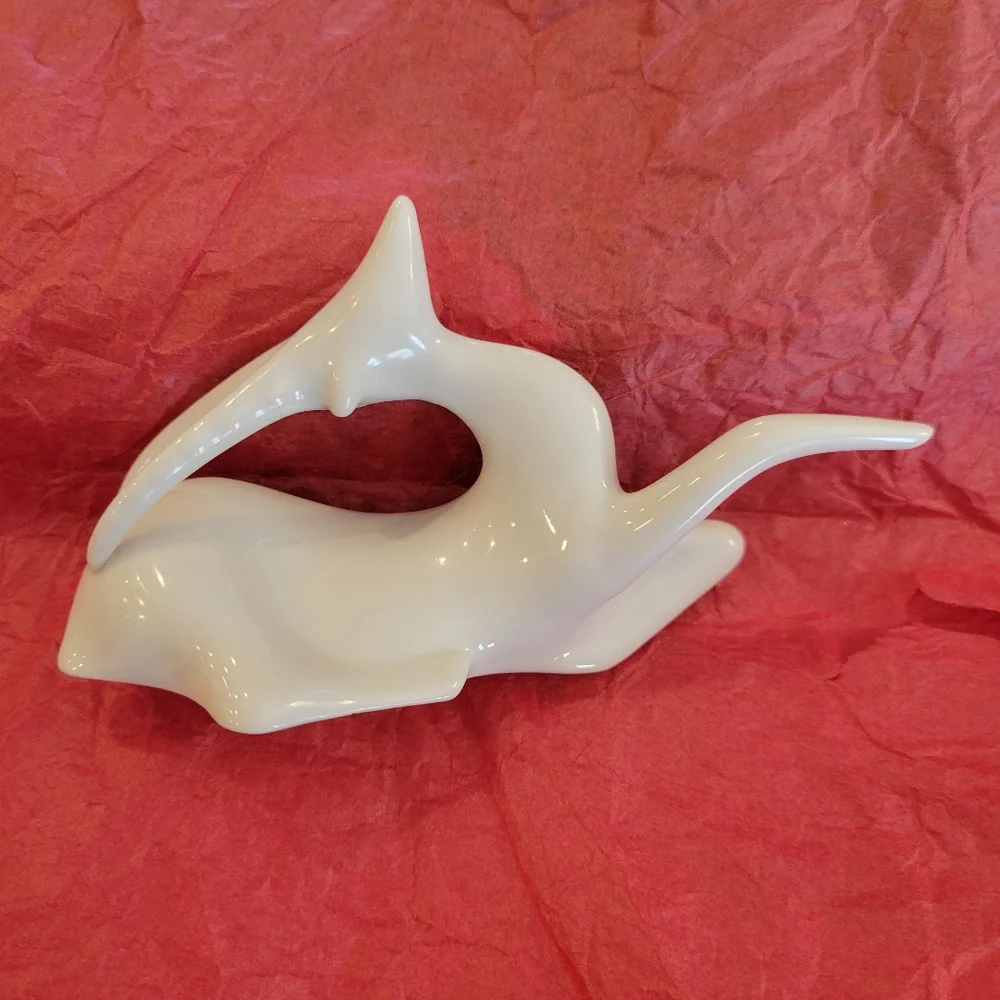 Vintage Royal Dux Antelope ~ Made in Czechoslovakia ~ Bohemian ~ Art Nouveau ~ - Picture 13 of 15